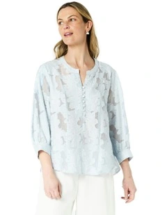 Jasmine Blouse in Blue