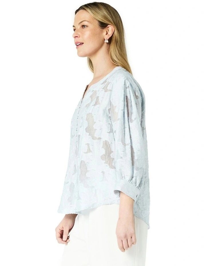 Jasmine Blouse in Blue image 3