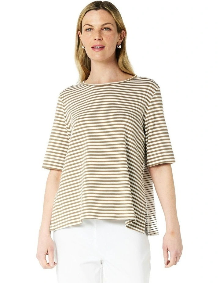 Hannah Tee in Brown image 1