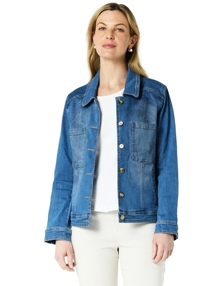 Indianna Denim Jacket in Blue image 1