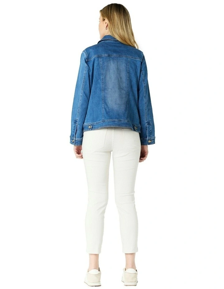 Indianna Denim Jacket in Blue image 2