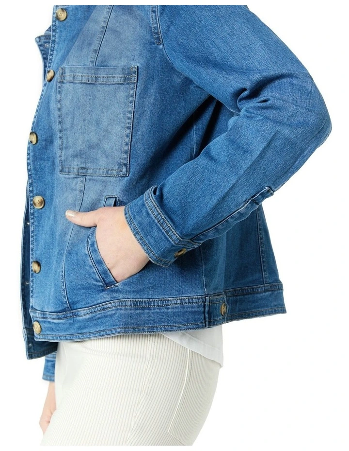 Indianna Denim Jacket in Blue image 5