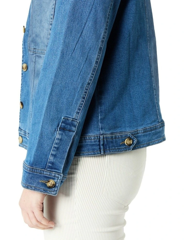 Indianna Denim Jacket in Blue image 6