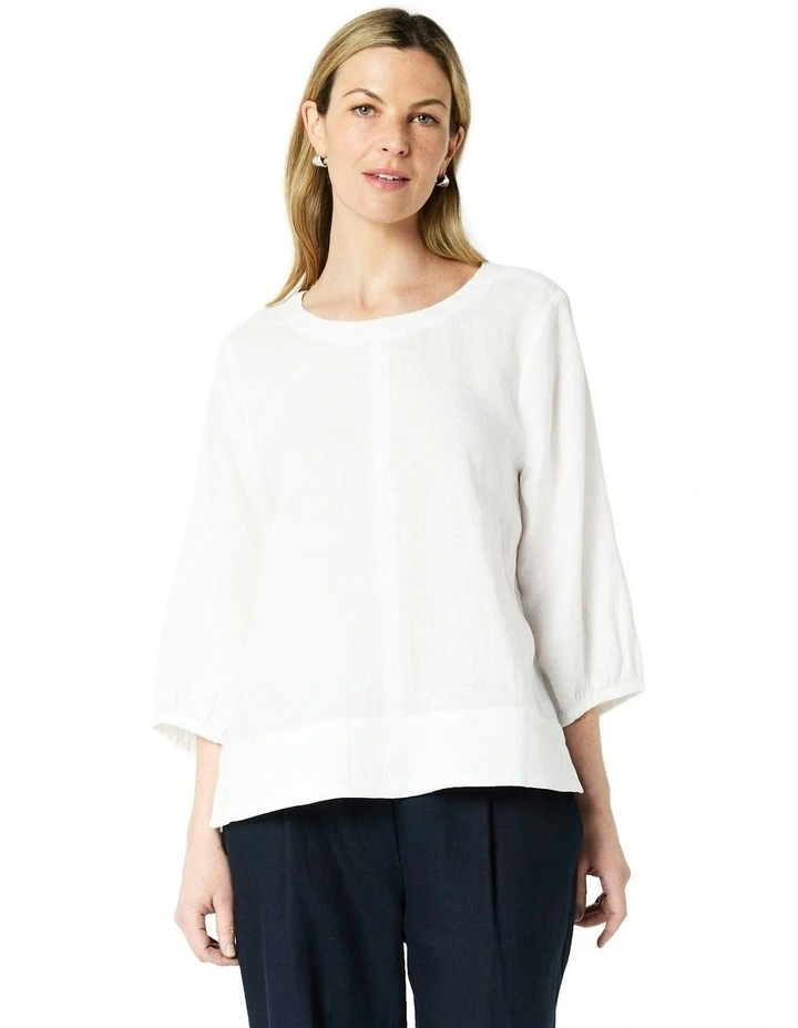 Fleur Top in White image 1