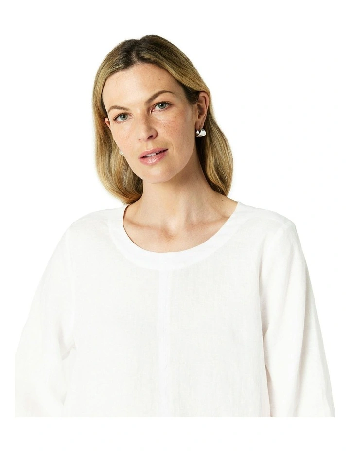 Fleur Top in White image 4