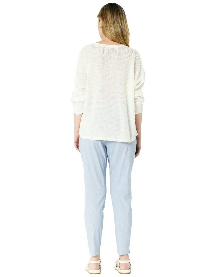 Carrie Knit Jumper in White image 2