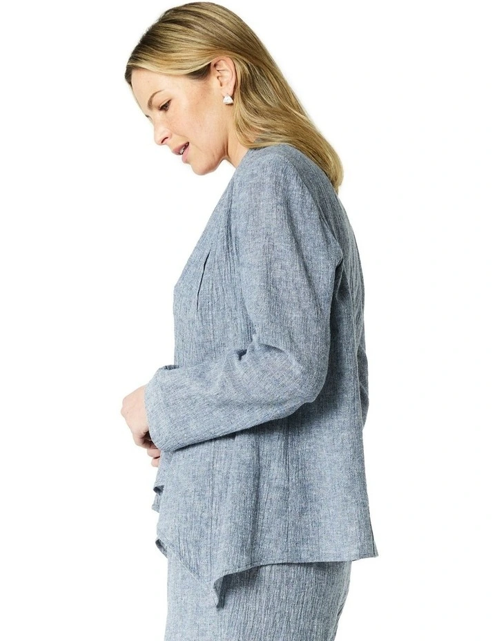 Amalfi Jacket in Navy/White image 3