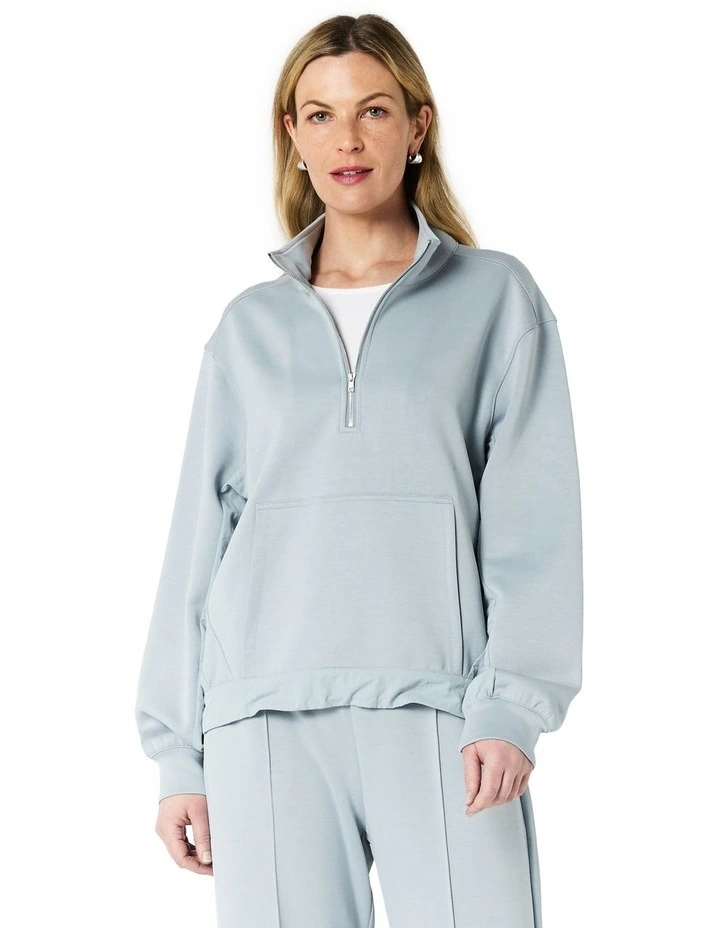 Roma Sweat Top in Blue image 1