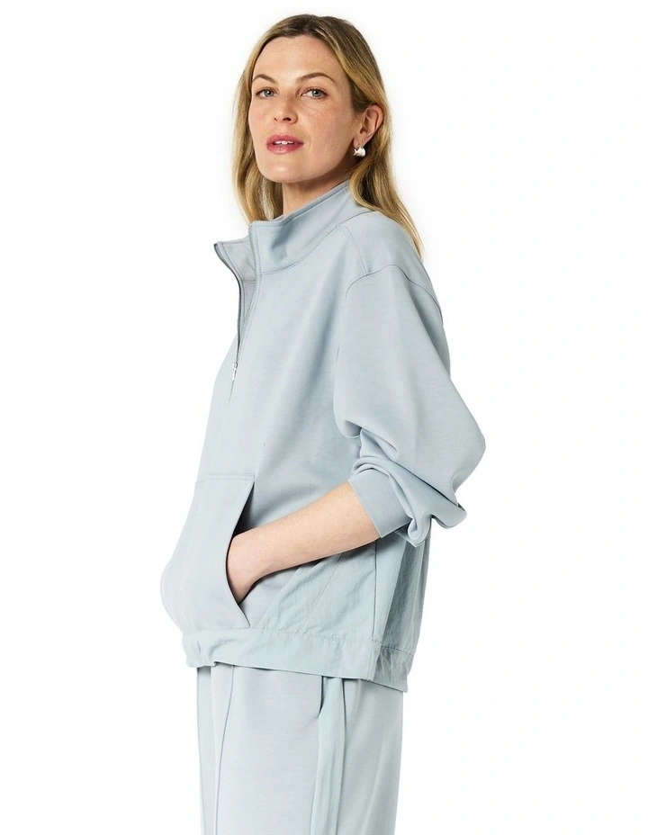 Roma Sweat Top in Blue image 3