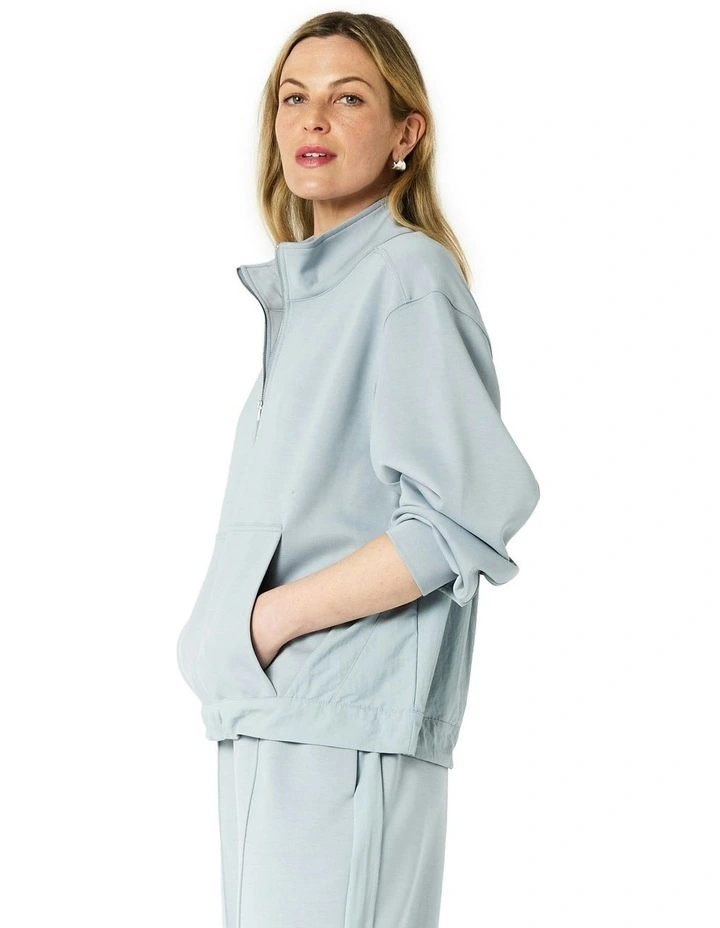 Roma Sweat Top in Blue image 3