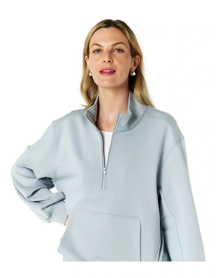 Roma Sweat Top in Blue image 4
