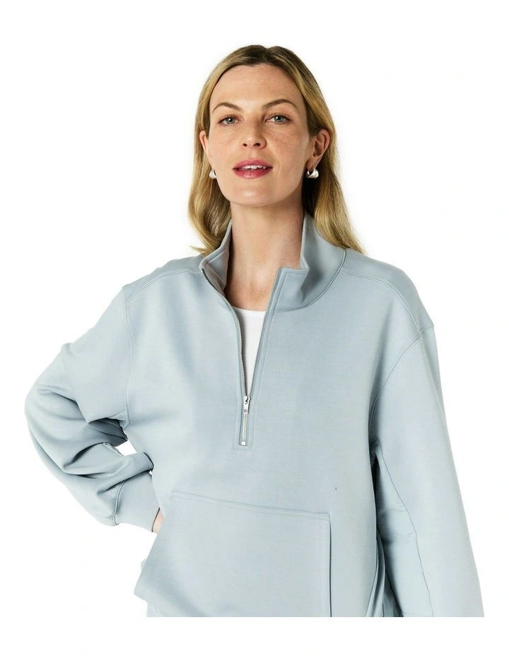Roma Sweat Top in Blue image 4