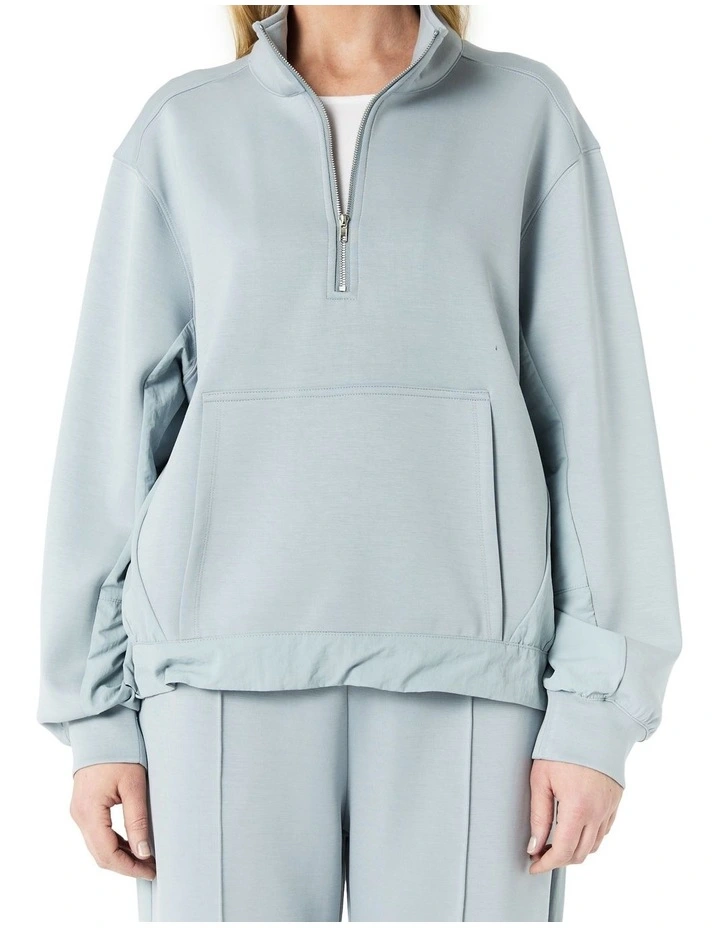 Roma Sweat Top in Blue image 5