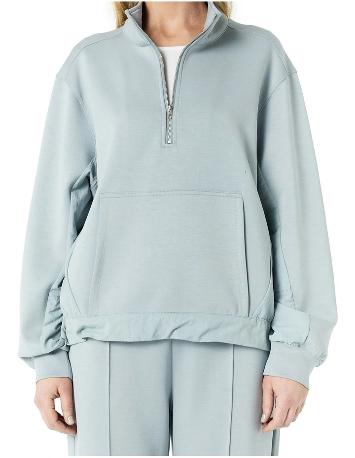 Roma Sweat Top in Blue image 5