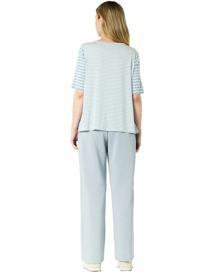 Hannah Tee in Blue Stripe image 2