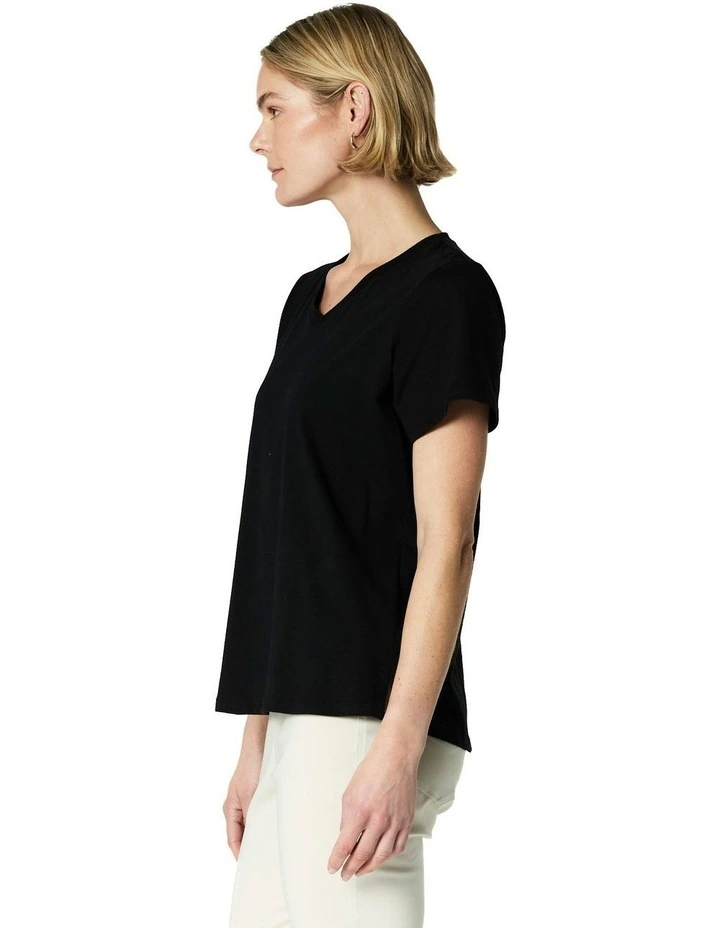 Erika Tee in Black image 3