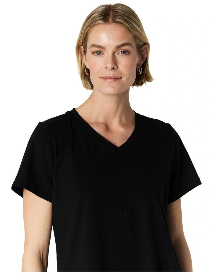 Erika Tee in Black image 4