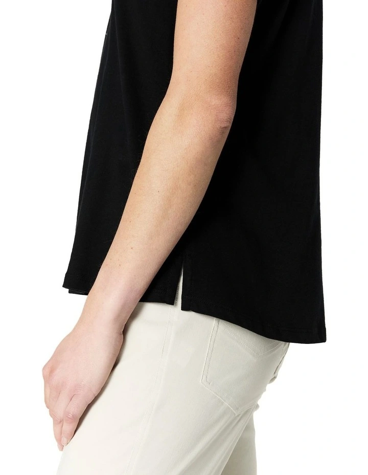 Erika Tee in Black image 5