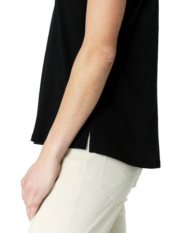 Erika Tee in Black image 5