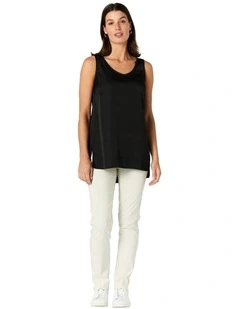 Long Capri Pant in Cream