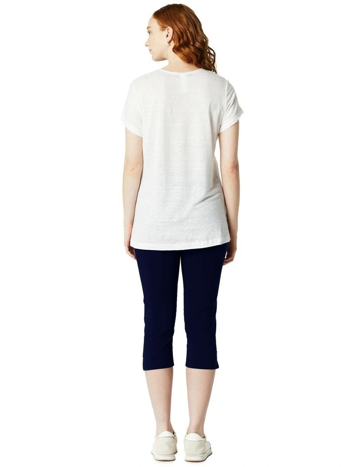 Pedal Pusher in Navy image 2