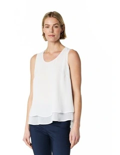 Delia Singlet in White
