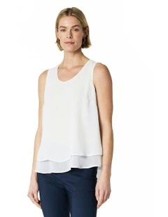 Delia Singlet in White