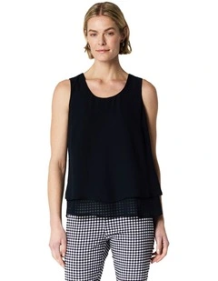 Delia Singlet in Navy