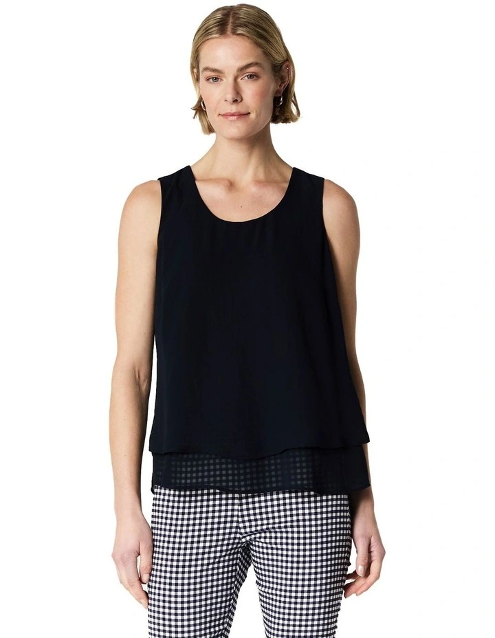 Delia Singlet in Navy image 1
