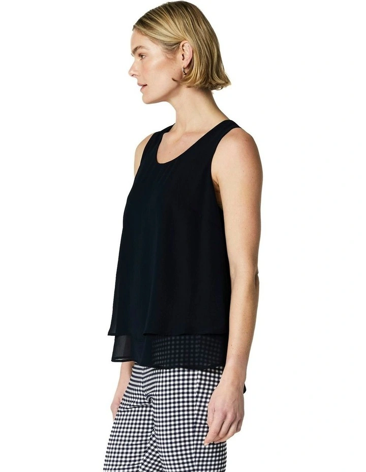 Delia Singlet in Navy image 3