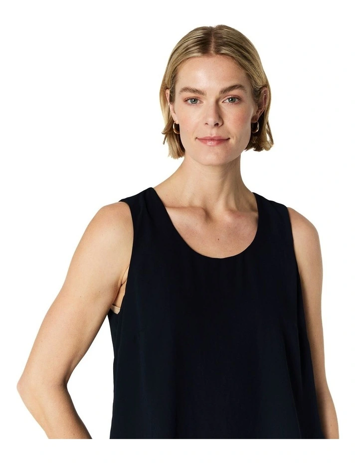 Delia Singlet in Navy image 4