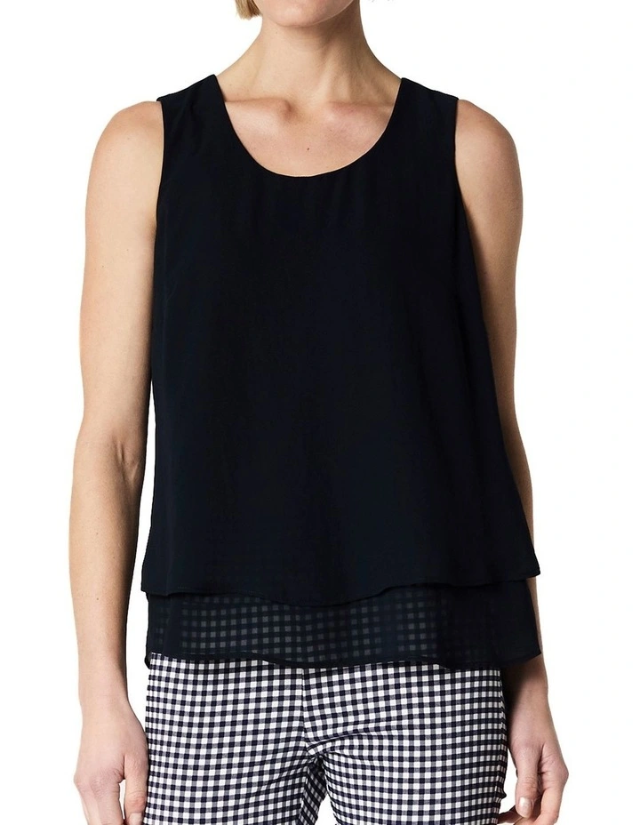 Delia Singlet in Navy image 7