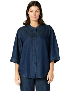 Colette Overshirt in Dark Denim