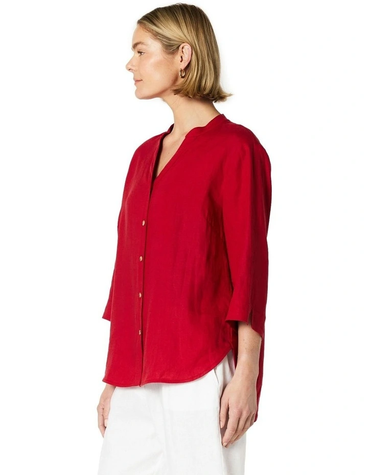 Paulina Overshirt in Red image 3