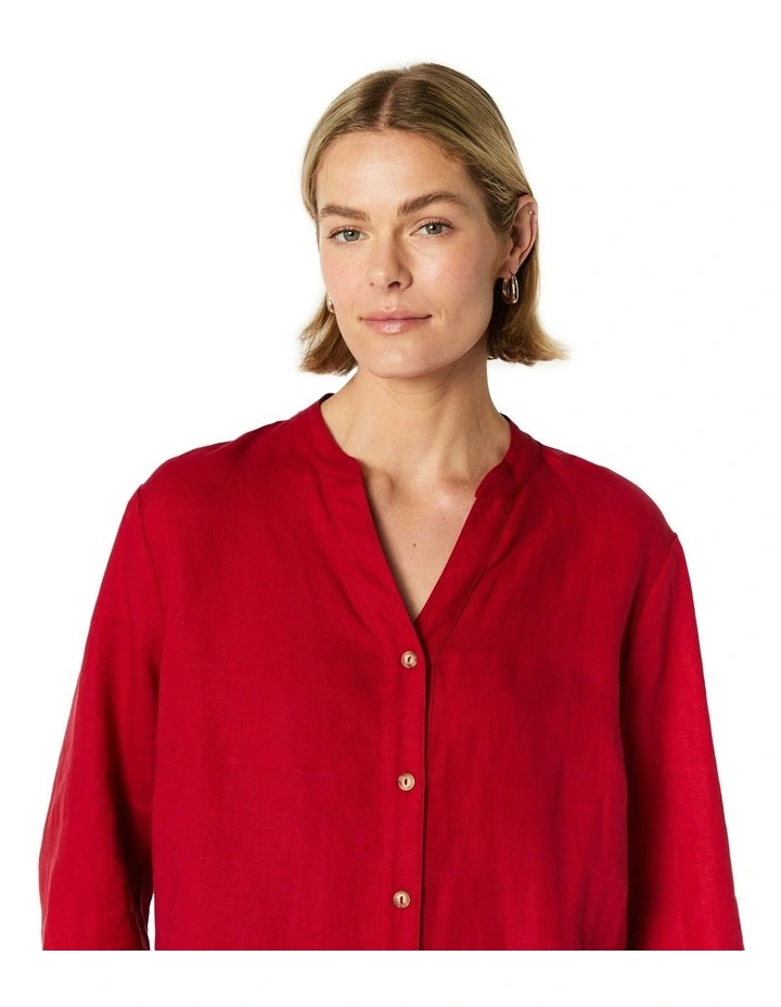 Paulina Overshirt in Red image 4