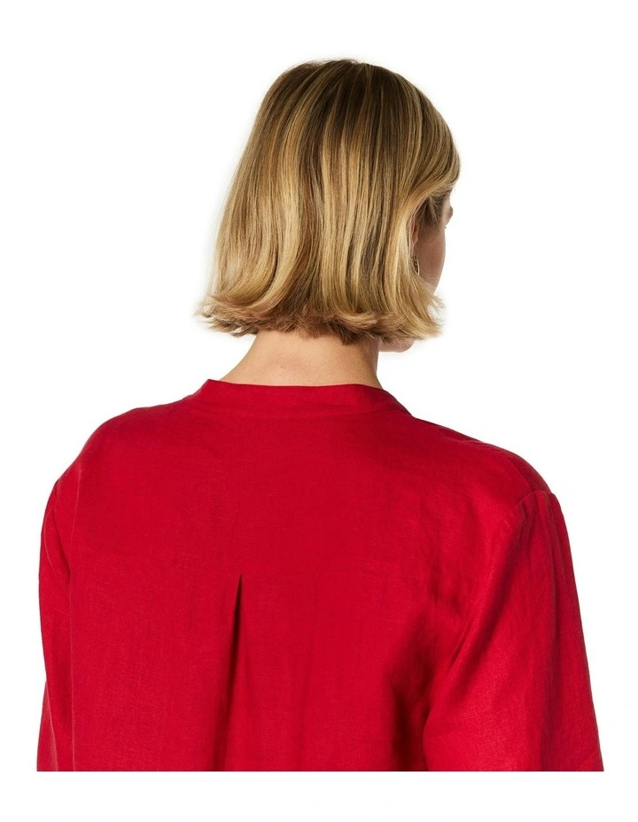 Paulina Overshirt in Red image 6