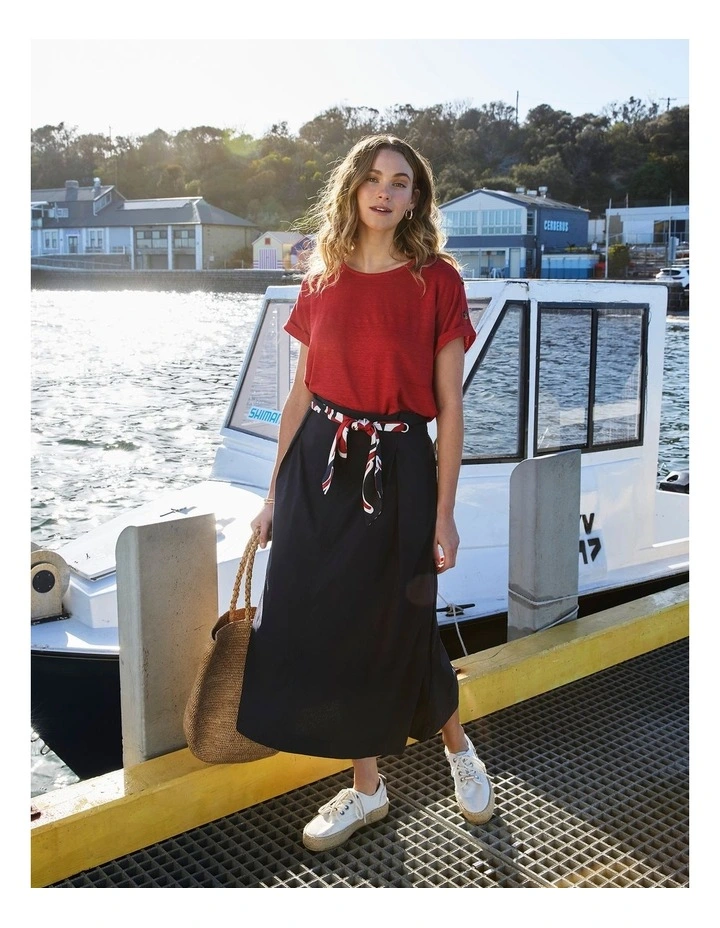 Wren Skirt in Navy image 7