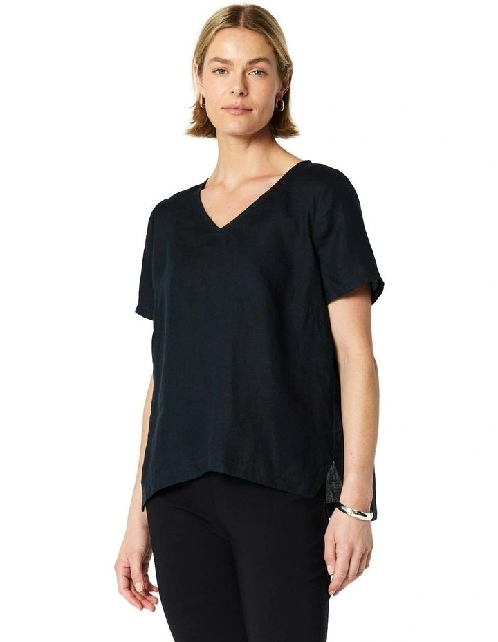 Bianca Top in Navy image 1