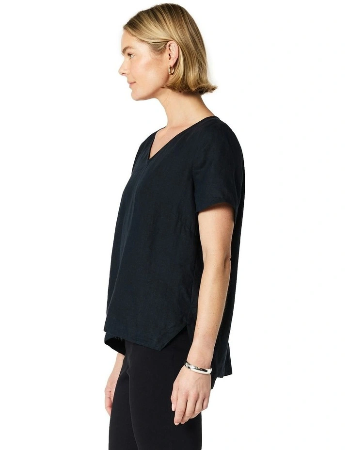 Bianca Top in Navy image 3