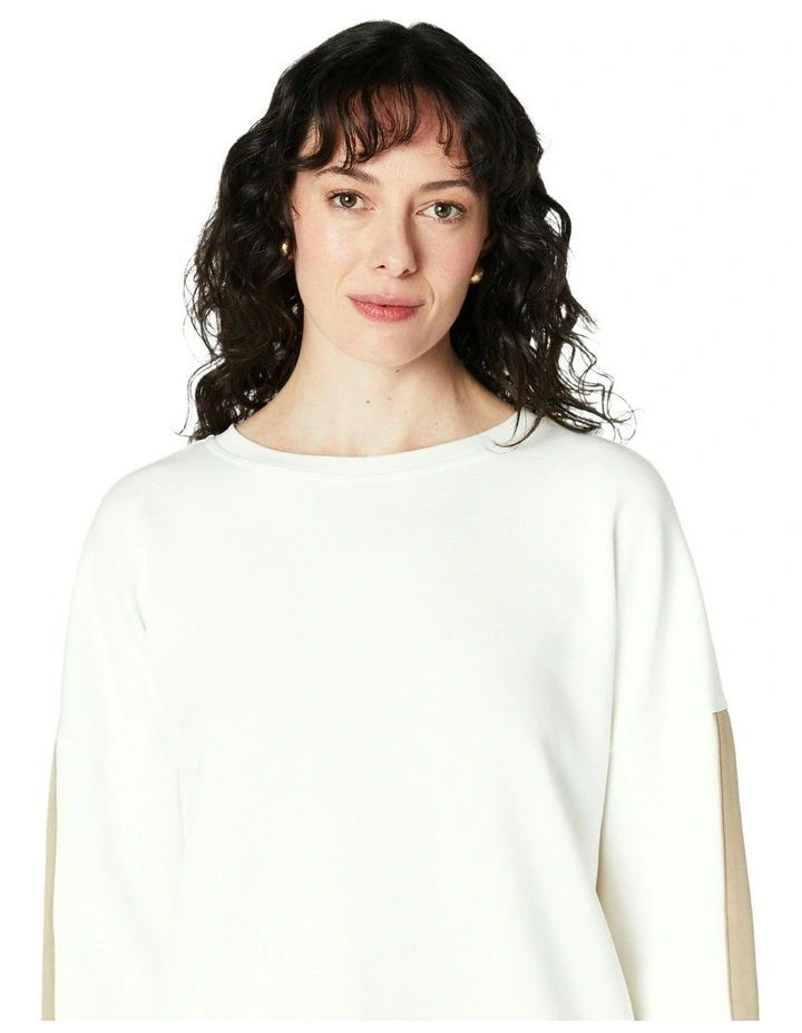 Opal Sweat Top in Cream image 4