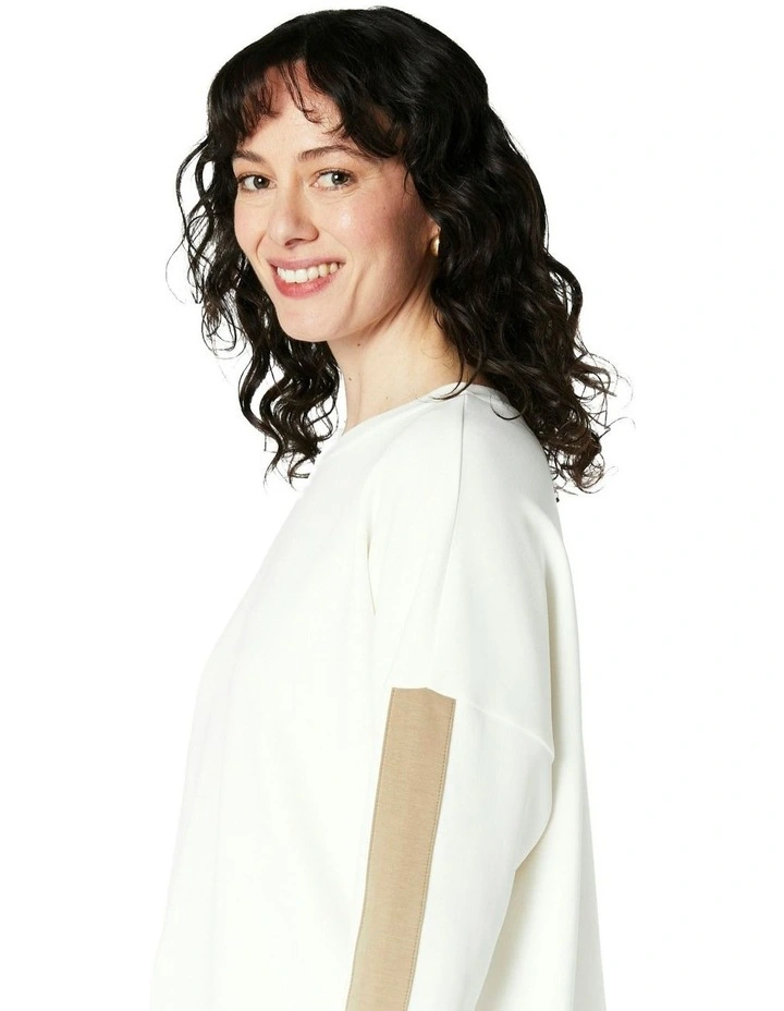 Opal Sweat Top in Cream image 5