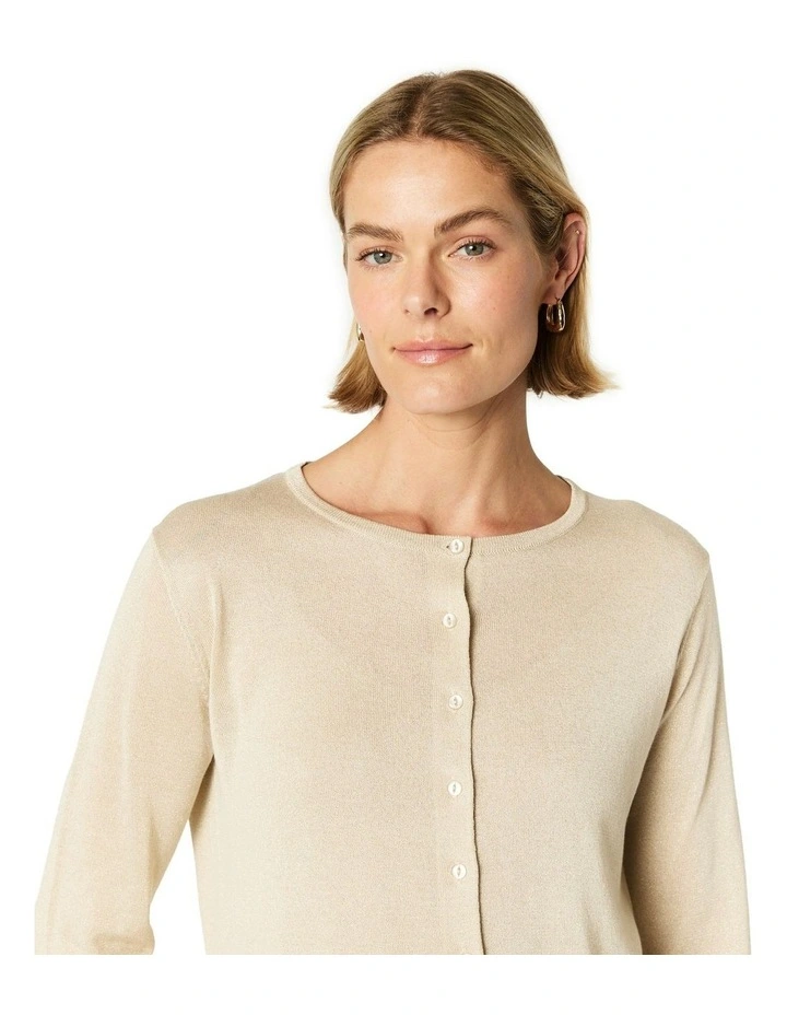 Giselle Cardigan in Sand image 4