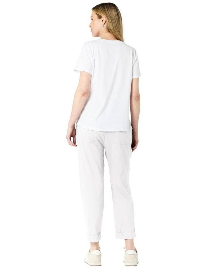 Morgan Pant in White image 2