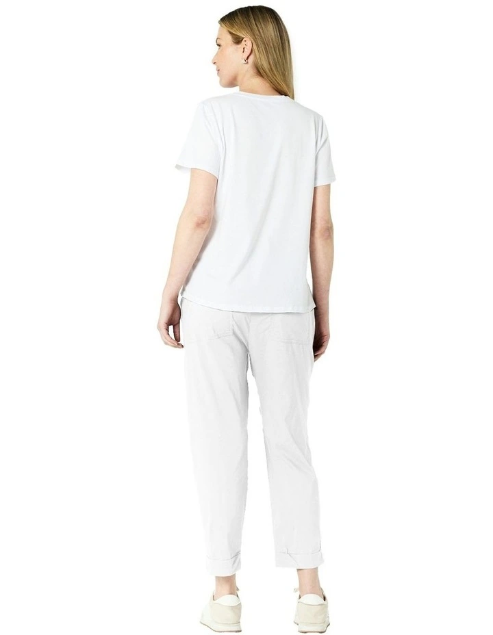 Morgan Pant in White image 2
