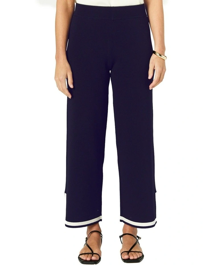 Celene Pant in Navy/Ivory image 4