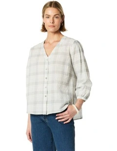 Maria Blouse in Grey