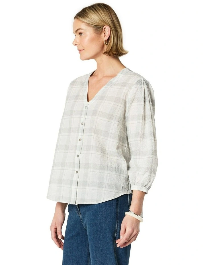 Maria Blouse in Grey image 3