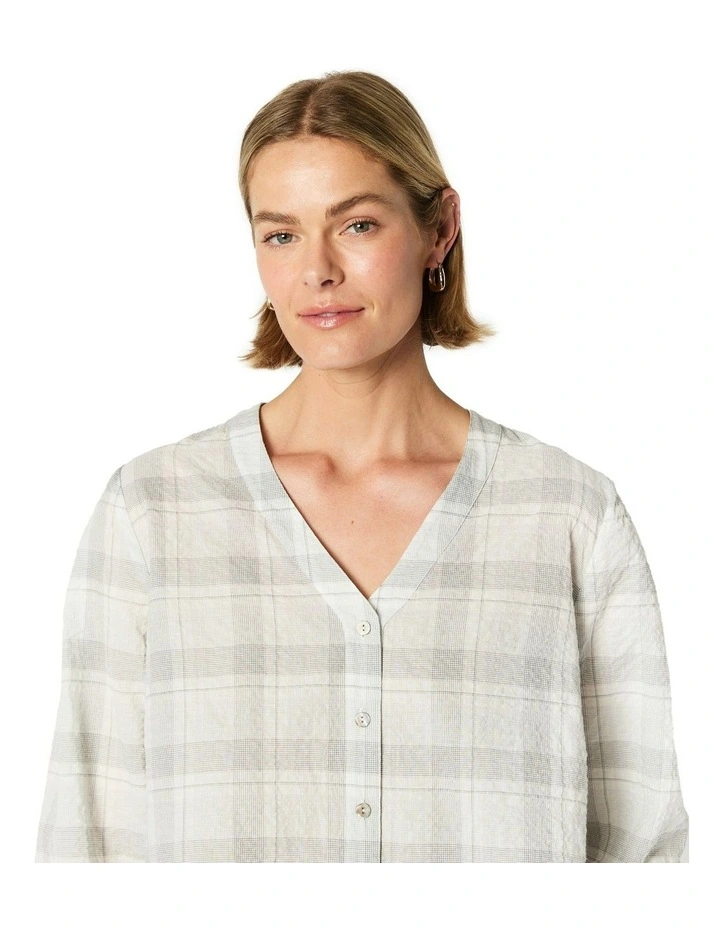 Maria Blouse in Grey image 4