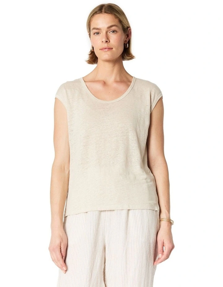Shari Tee in Taupe image 1