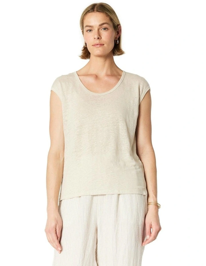 Shari Tee in Taupe image 1